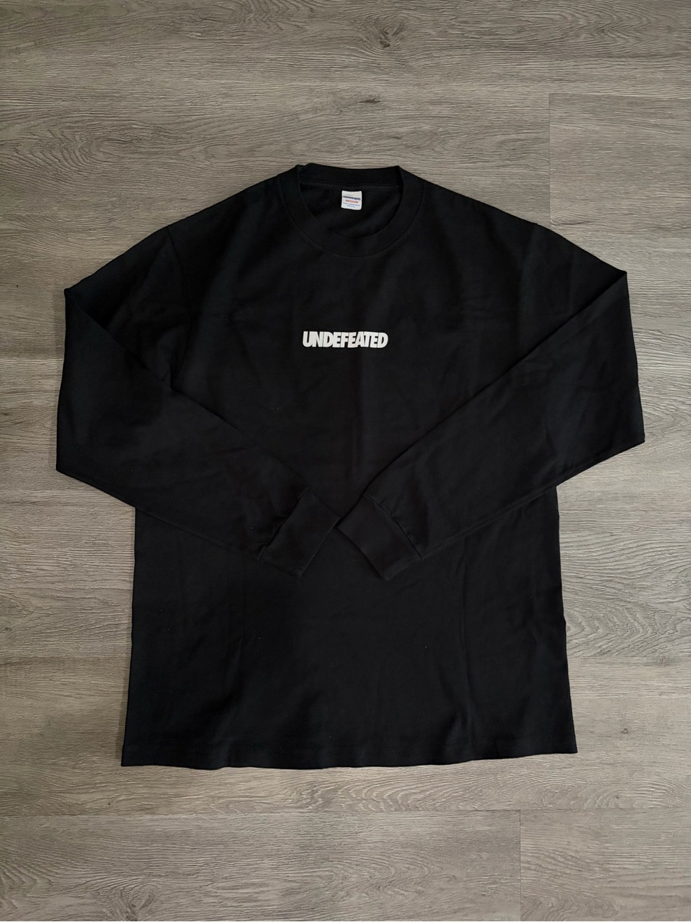 Undefeated Black Long Sleeve Logo Tee